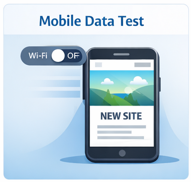 Step 3 – Test From Mobile Data